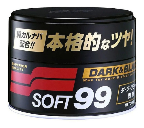 Cera De Carnaúba Dark E Black Pasta Wax Carro Escuro -soft99