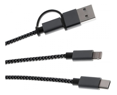 Cable De Carga Para Celular 5 En 1 Usb C Micro Usb Lightning