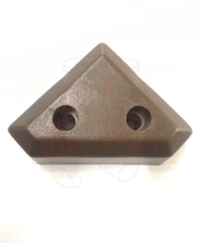 Pata De Plástico Para Sala Triangulo Pija 3cm (12 Pza) Cafe Café