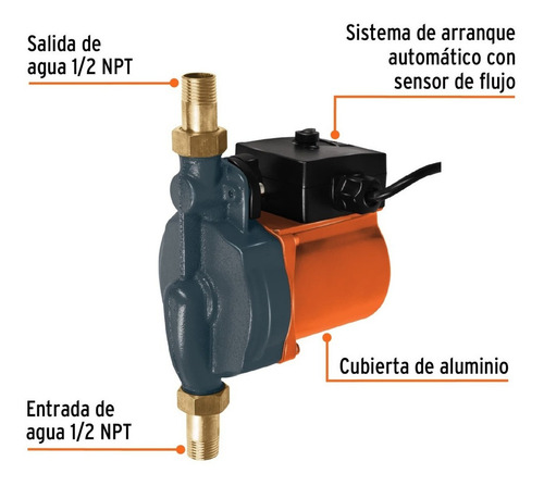 Bomba Presurizadora 1/6 Hp Compacta Y Silenciosa 25/lm 14635