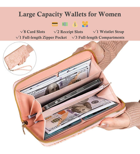 Cartera Para Mujer Cartera Mano Para Mujer Con Tarjetero De