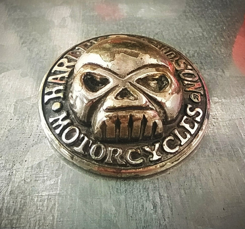 Imagen 1 de 5 de Harley Davidson Aplique Moto Calavera