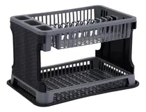 Comprar Platera Escurridor 2 Niveles Platos Cubiertos Tazas Cocina