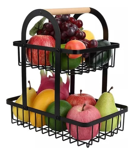 Organizador Almacenador Estante Frutas Y Verduras 2 Niveles