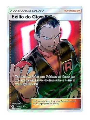 Carta Pokémon Destinos Ocultos Exílio Do Giovanni Sl11.5