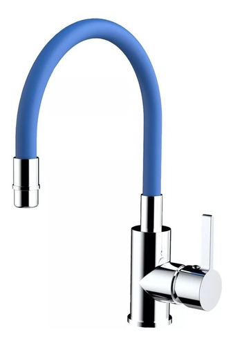 Imagen 2 de 4 de Mezcladora Monomando Fregadero Flexible Latón Solido Colores