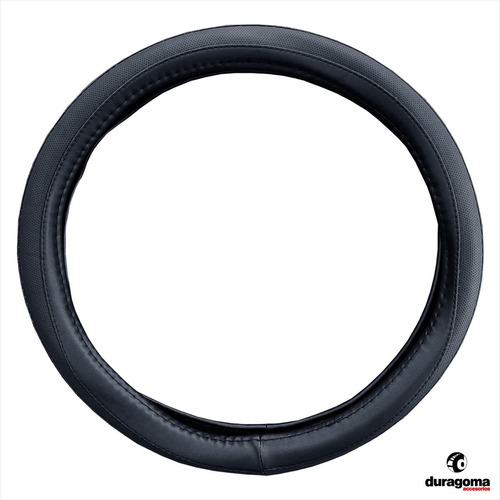 Imagen 5 de 8 de Funda Cubre Volante Universal Cuero Eco Negro Liso Airway