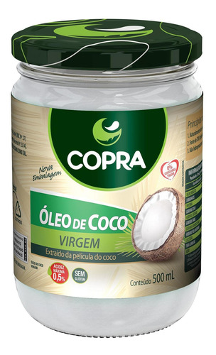 Óleo De Coco Virgem 500ml - Copra