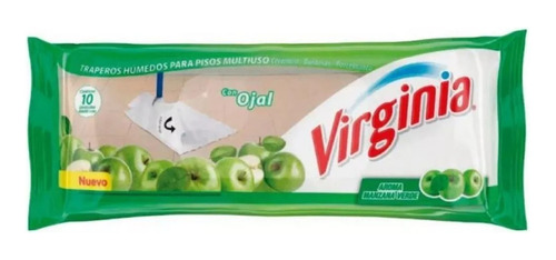 Trapero Húmedo Pisos Multiuso Virginia Manzana Verde 