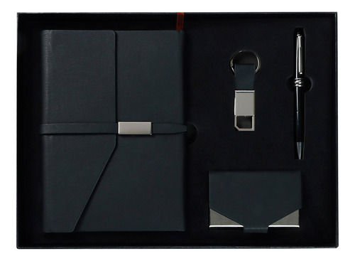 Set Ejecutivo Con 1 Libreta,1 Llavero ,1 Pluma Y 1 Tarjetero
