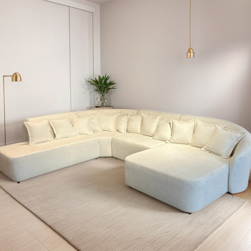 Sofá De Canto Camaro Com Chaise - Dakaza