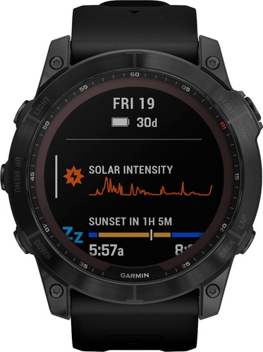 Reloj Garmin Fenix 7x Solar Zafiro Titanio Negro 51mm