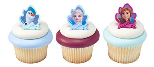 24 Sobres Frozen 2 Ii Para Cupcakes Elsa, Anna Y Olaf