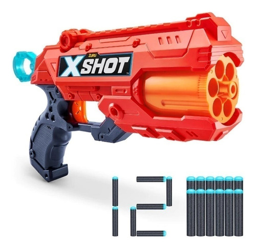 Revolver X-shot Reflex 6 Lanza Dardos 12 Dardos Juguete 