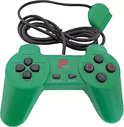 Controle PS1 Paralelo Acrílico Azul Novo - Meu Game Favorito