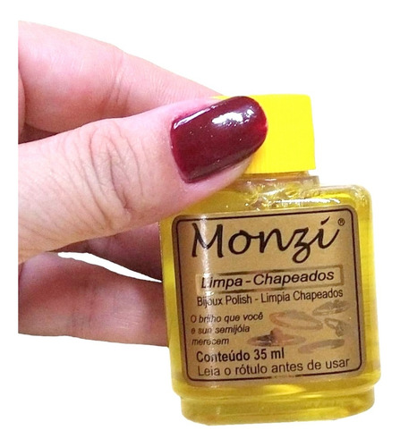 Limpa Folheados Banhados E Chapeados Monzi 35ml Original