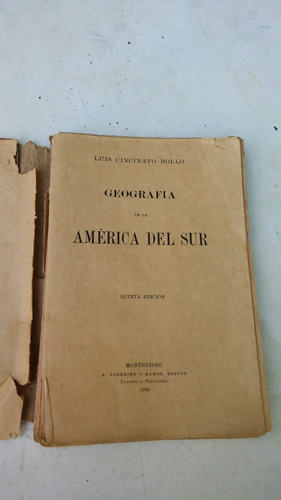 Antiguo Libro Geografia De América Año 1906