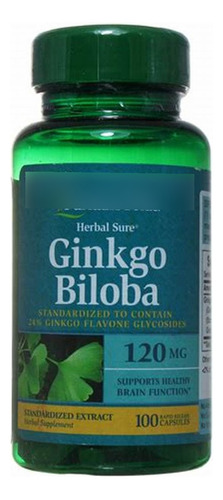 Ginkgo Biloba 120 Mg X 100 Caps - Unidad a $54000