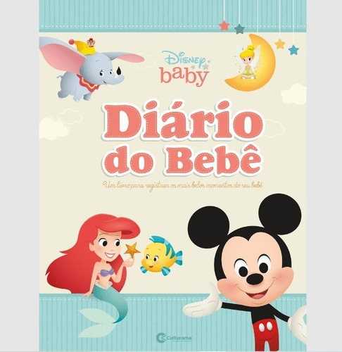 Livro Diário Bebê Baby Disney Eterniza Recordações Infantil 