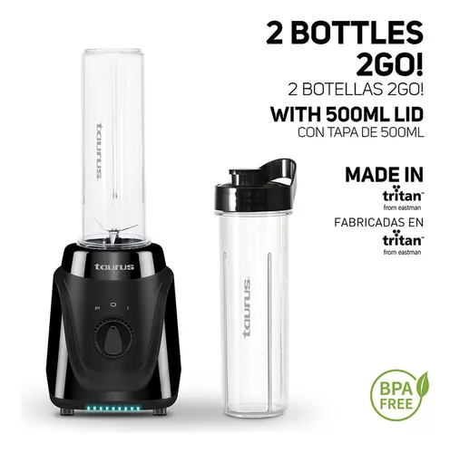 Batidora Personal Blender 350 + 6 vasos libres de BPA