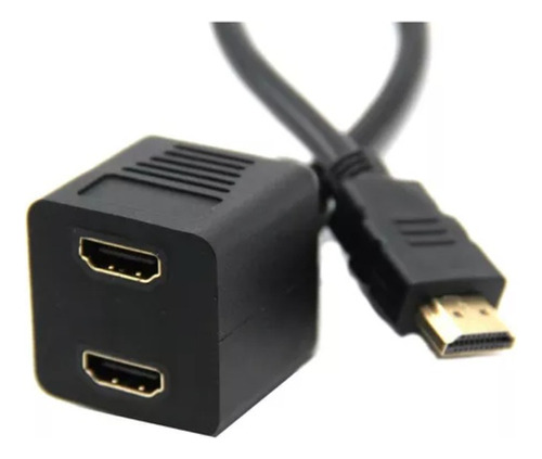 Splitter Hdmi Duplicador 1 Macho X 2 Hembras Cable Adaptador