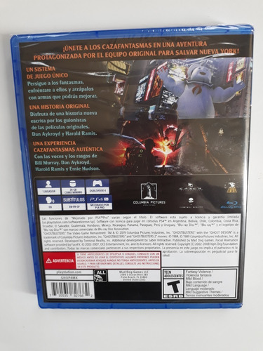 Imagen 2 de 7 de Ghostbusters Cazafantasmas Juego Ps4 Nuevo Y Sellado