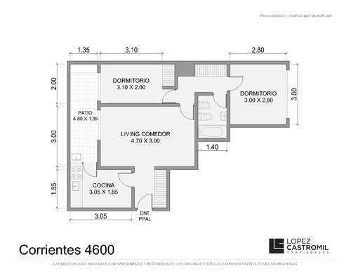 Departamento Venta Almagro 3 Ambientes