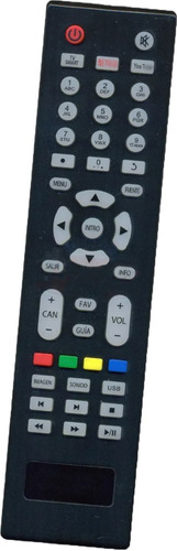 Control Remoto Da-le32x3663 Para Dalton Smart Tv 43s 50s 55s