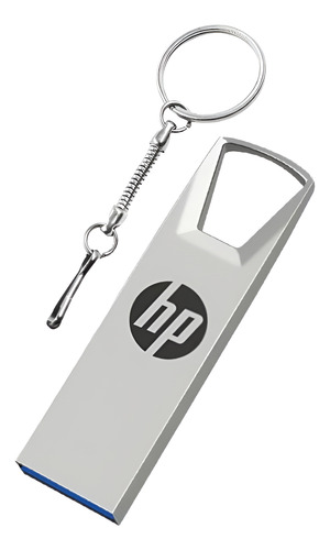 Pendrive Hp De Metal Pen Drive 2t Usb Flash Prata Prateado