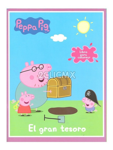 Libros Colorear Peppa Pig  16 Pg Fiesta Infantil 10 Pz