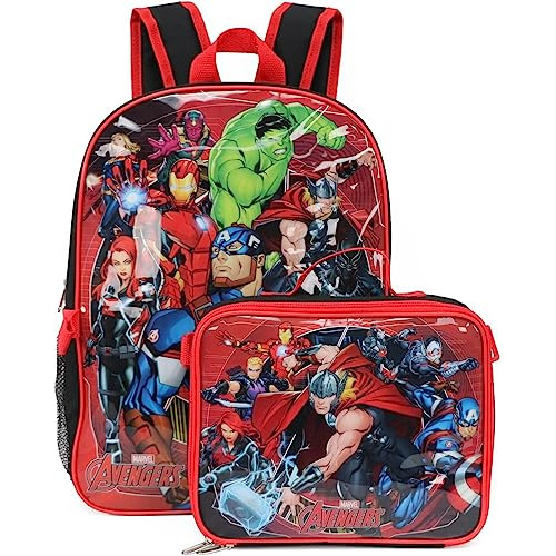 Mochila Marvel Spiderman Con Bolsa De Almuerzo Una Sc9hm