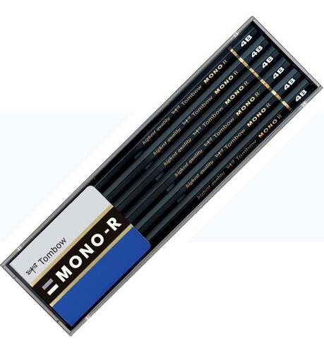 Tombow Pencil Mono R 4b 1 Docena Estuche Plastico Mono-r4b