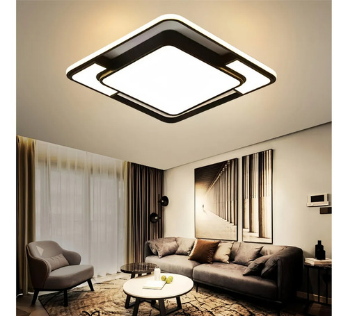 Luminária De Led Sobrepor Quadrada 72w Moderna 3 Em 1 Bivolt