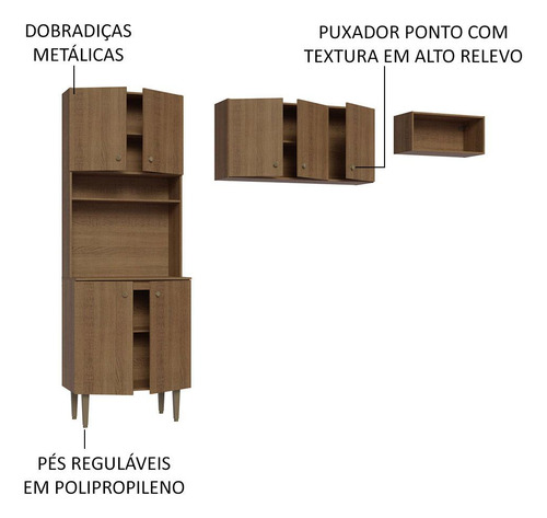 Cocina Integral Completa Modular Madesa Gourmet 235cm Mm