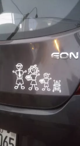 Juego de 10 calcomanías familiares para coche