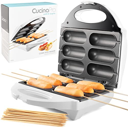 Hot Dog On Stick Maker - Perfect Corn Dogs, Cheese Stic...