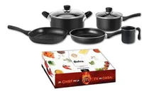 Comprar Set De Ollas Sarten Bífera Jarro 7 Pz Hudson Master Chef