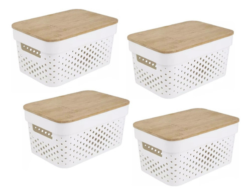 Cajas Organizadoras Plasticas Canastos Multiuso Set Casatua