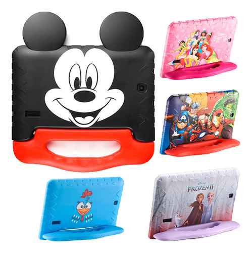 Capa Infantil Emborrachada Maleta P/ Tablet M7 3g M7s Plus Cor Galinha Pintadinha