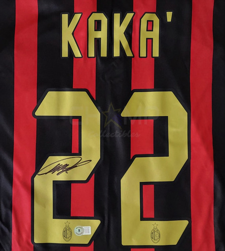 Jersey Autografiado Kaká Ac Milan 2006-07 Local Campeones