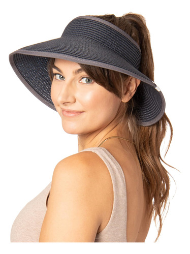 Ocean Pacific Beach Sombrero De Paja Enrollable Con Visera P