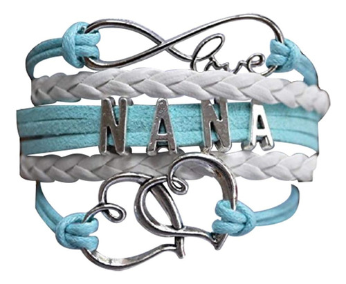 Pulsera Nana, Joyería Nana Para Mujer, Pulsera De Corazón De