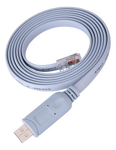 Cabo Usb Para Rj45 Usb2.0 Cat5, Console Serial Plano Para