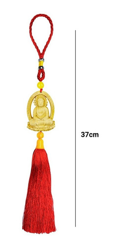 Imagem 5 de 6 de Enfeite Buda Amuleto Pendente De Porta Claro