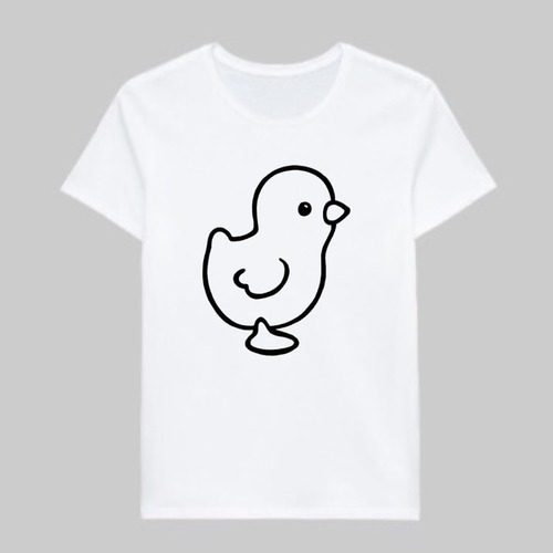 Remera Pato 100% Alogodón Estampado Serigrafía