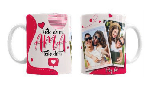 Taza Personalizada Con Foto Novios Amor San Valentín M18