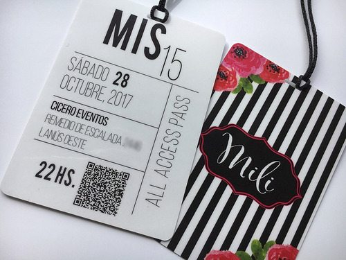 Tarjeta Invitacion Vip 15 Años X50