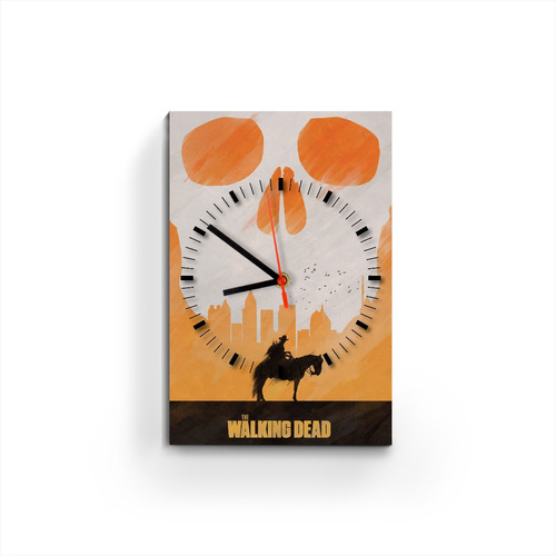 Reloj De Pared Walking Dead Serie Tv Zombie Rick Daryl Carl