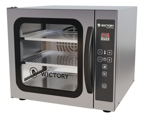 Forno Elétrico Mini Com Vapor 3 Esteiras Convector Wictory