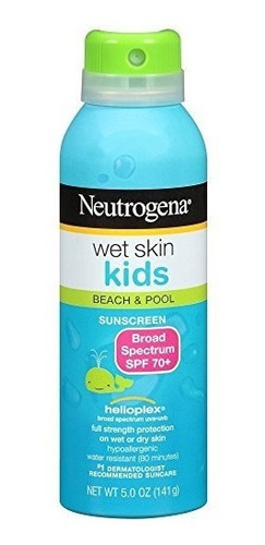 Imagem 1 de 5 de Protetor Solar Em Spray Neutrogena Wet Skin Kids Spf 70